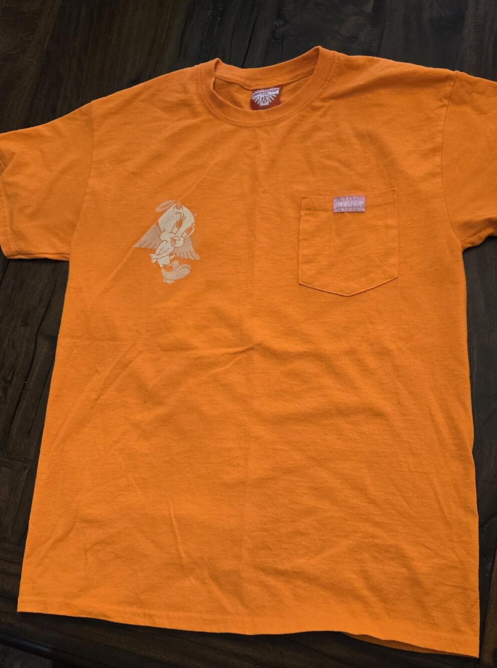 1999 Sw8shop Tweety Bird 99% Angle Orange Tshirt Cartoon Construction Fun